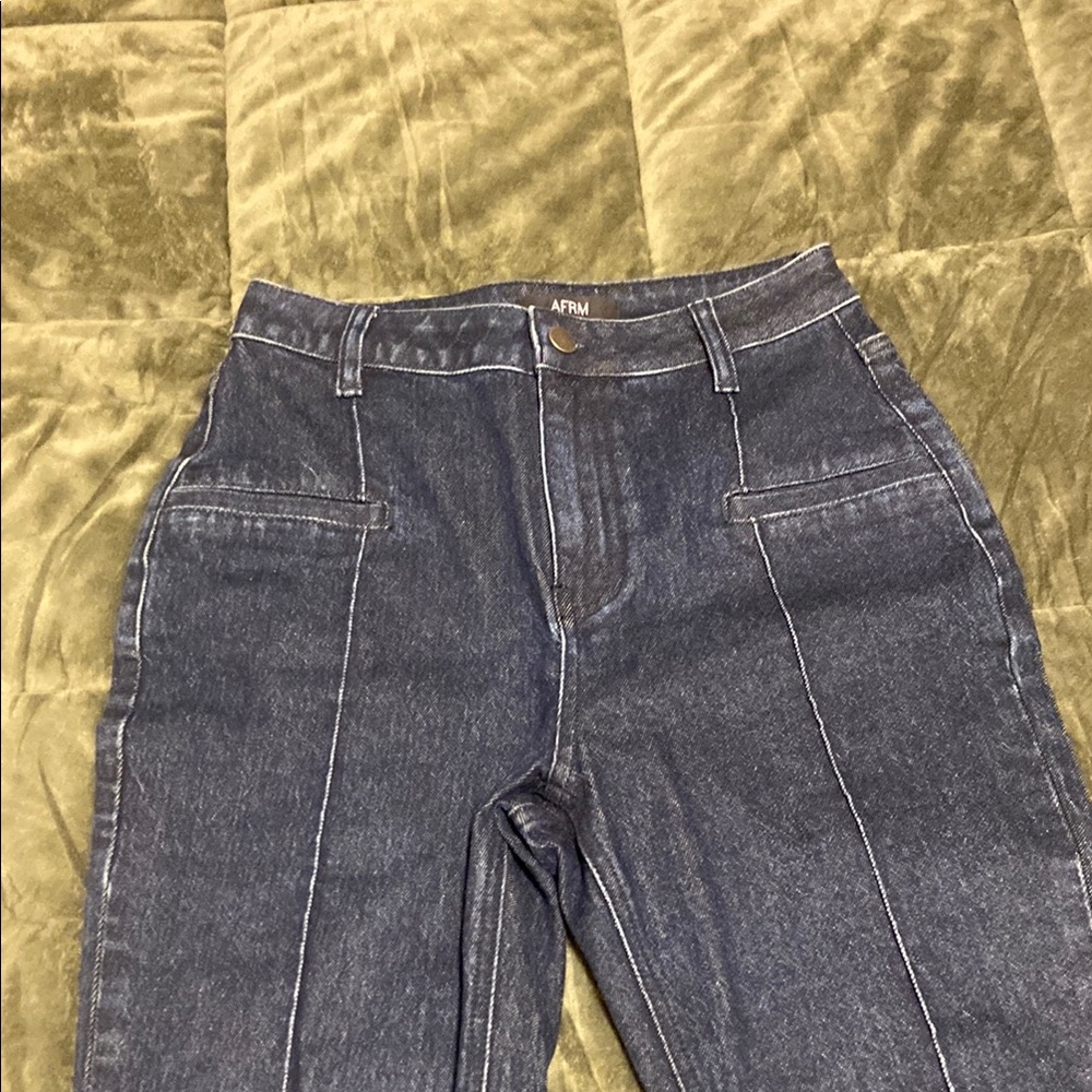 AFRM High Rise Denim Capri - Picture 3 of 9